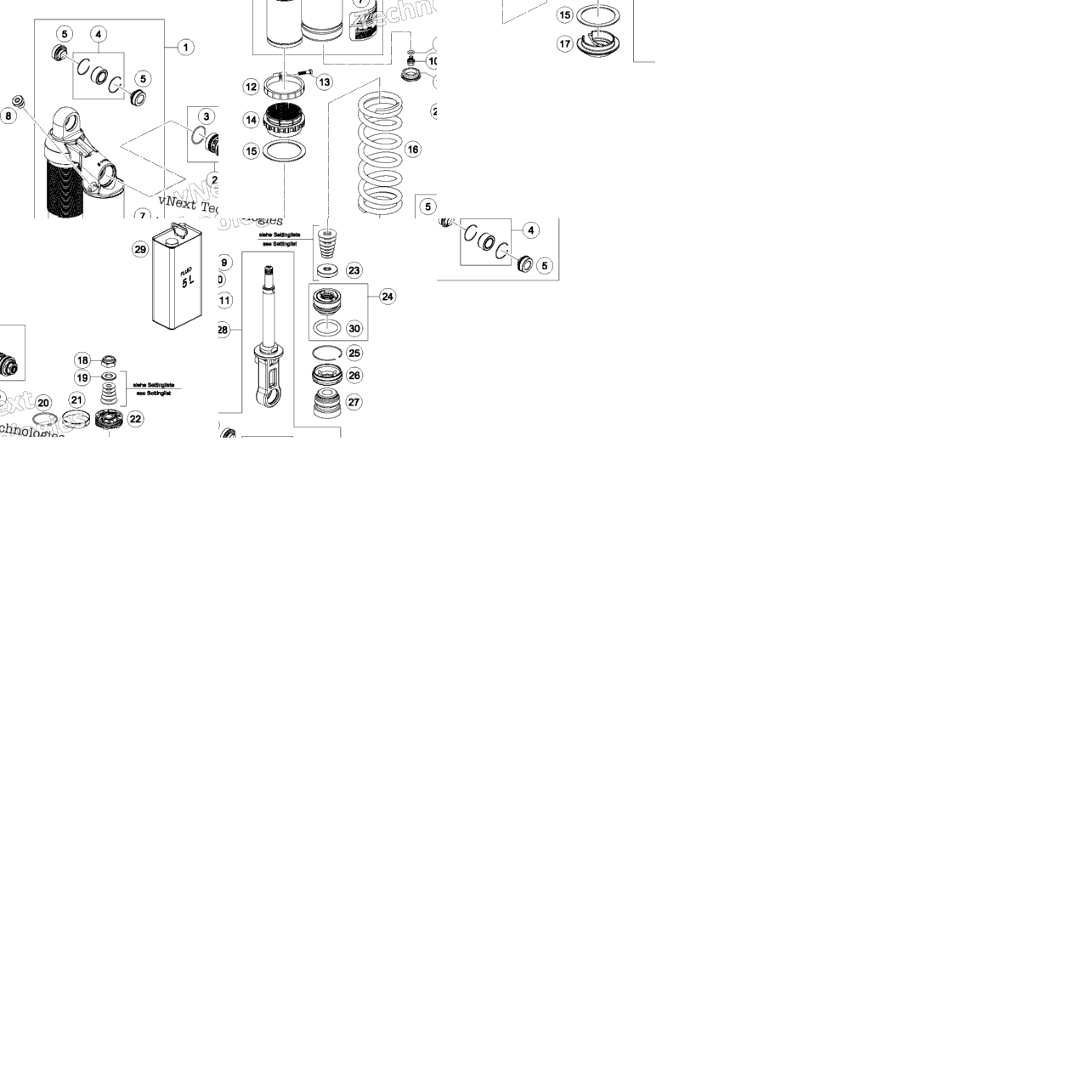 Shock Absorber Disassembled