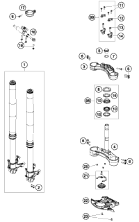 Front Fork, Triple Clamp
