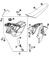 Tank, Seat, Cover