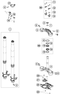 Front Fork, Triple Clamp