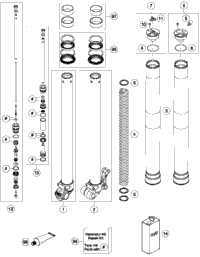 Front Fork Disassembled