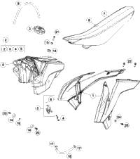 Tank, Seat, Cover