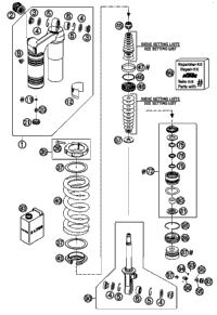 Shock Absorber Disassembled