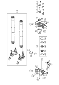 Front Fork, Triple Clamp