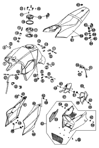 Tank, Seat, Cover