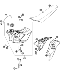 Tank, Seat, Cover