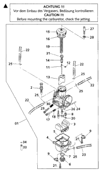 Carburetor Pwk 38 Ag