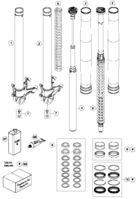 Front Fork Disassembled