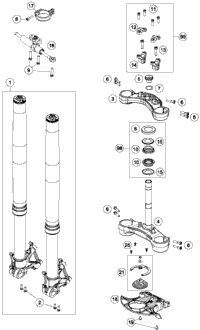 Front Fork, Triple Clamp