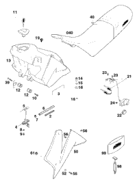 Tank, Seat, Cover