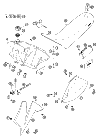 Tank, Seat, Cover