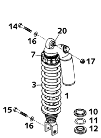 Shock Absorber White Power