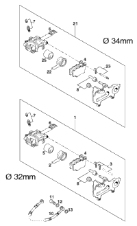 Brake Caliper Rear