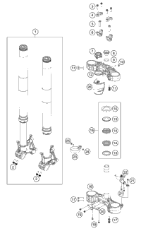 Front Fork, Triple Clamp