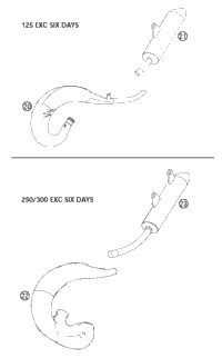 New Parts Six Days (125/250/300 Six Days)