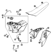 Tank, Seat, Cover