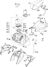 Tank, Seat, Cover