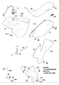 Tank, Seat, Cover