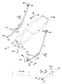 Sub Frame, Side Stand