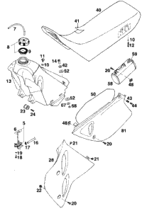 Tank, Seat, Covers