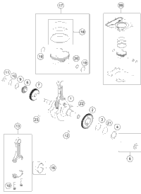 Crankshaft, Piston