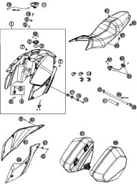 Tank, Seat, Cover