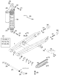 Swingarm, Shock Absorber