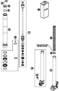 Front Fork Disassembled