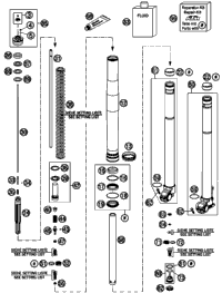 Front Fork, Disassembled