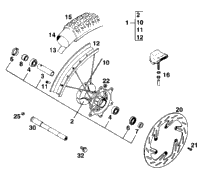 Front Wheel 620 Sx
