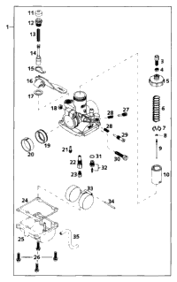 Carburetor Mikuni Vm18