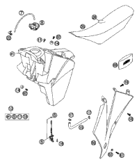 Tank, Seat, Cover