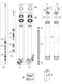 Front Fork Disassembled