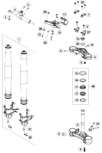 Front Fork, Triple Clamp