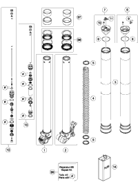 Front Fork Disassembled