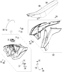 Tank, Seat, Cover