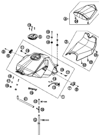 Tank, Seat, Cover
