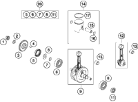 Crankshaft, Piston