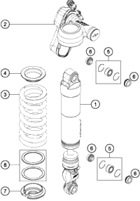 Shock Absorber Disassembled