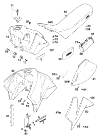 Tank, Seat, Cover