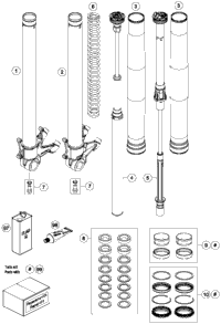 Front Fork Disassembled