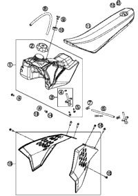 Tank, Seat, Cover