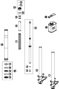 Front Fork, Disassembled