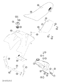 Tank, Seat, Cover