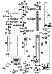 Front Fork, Disassembled