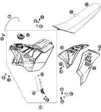 Tank, Seat, Cover