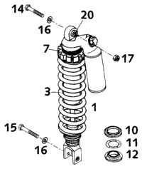 Shock Absorber White Power
