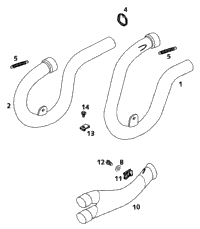 Exhaust Pipe, Interm. Tube
