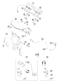 Cockpit Support, Speedo-, Tachometer