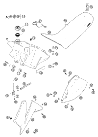 Tank, Seat, Cover